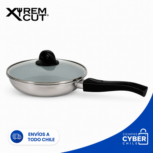 XTREM COOK STEEL SARTÉN 20 CM CON TAPA
