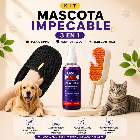 KIT 3 EN 1: Cuidado Esencial para mascotas