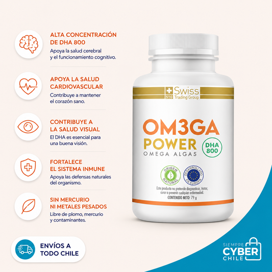 Om3ga Power - Omega 3 de algas DHA 800