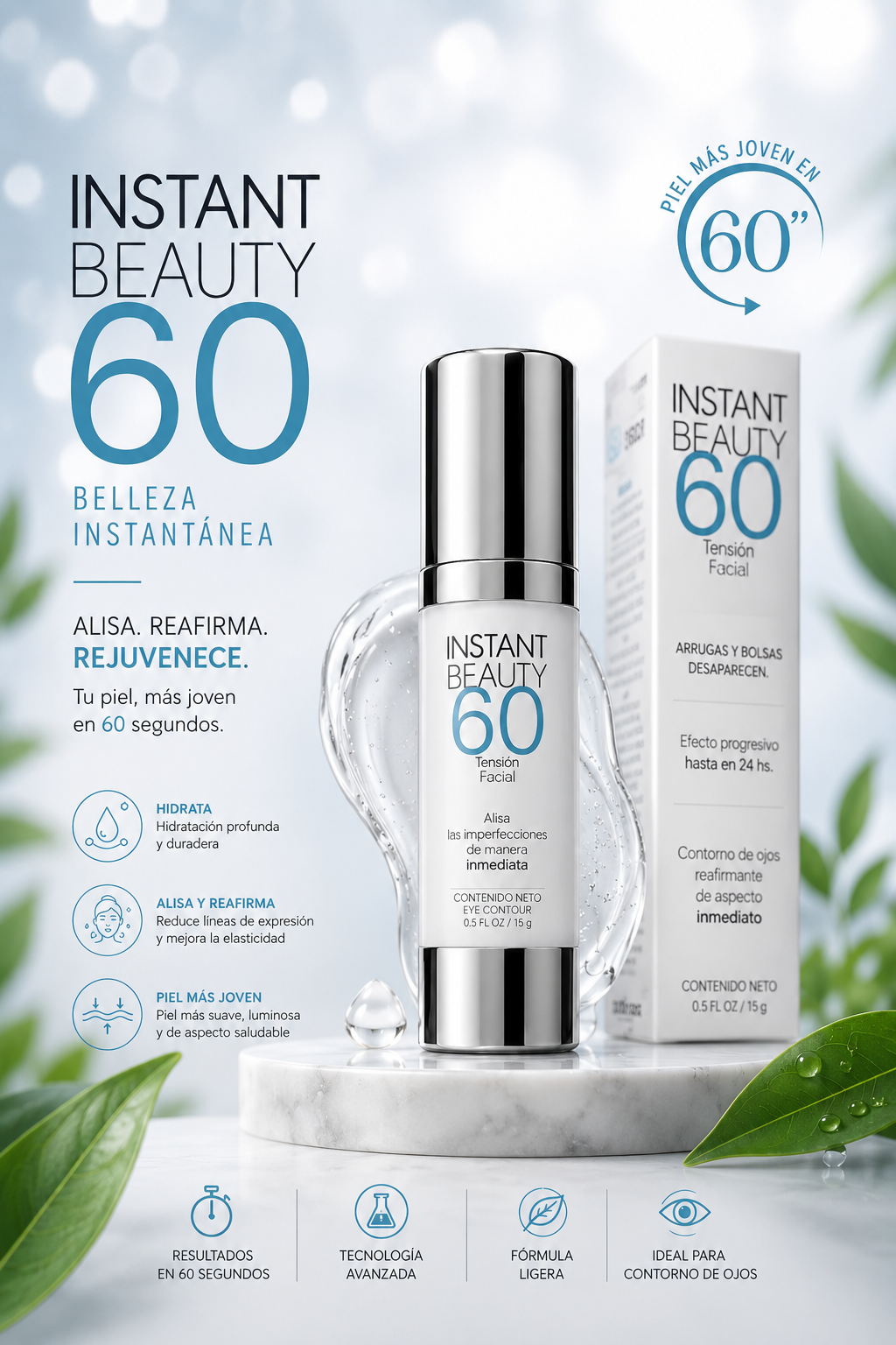 Instant Beauty Serum: Efecto Lifting en 60 Segundos