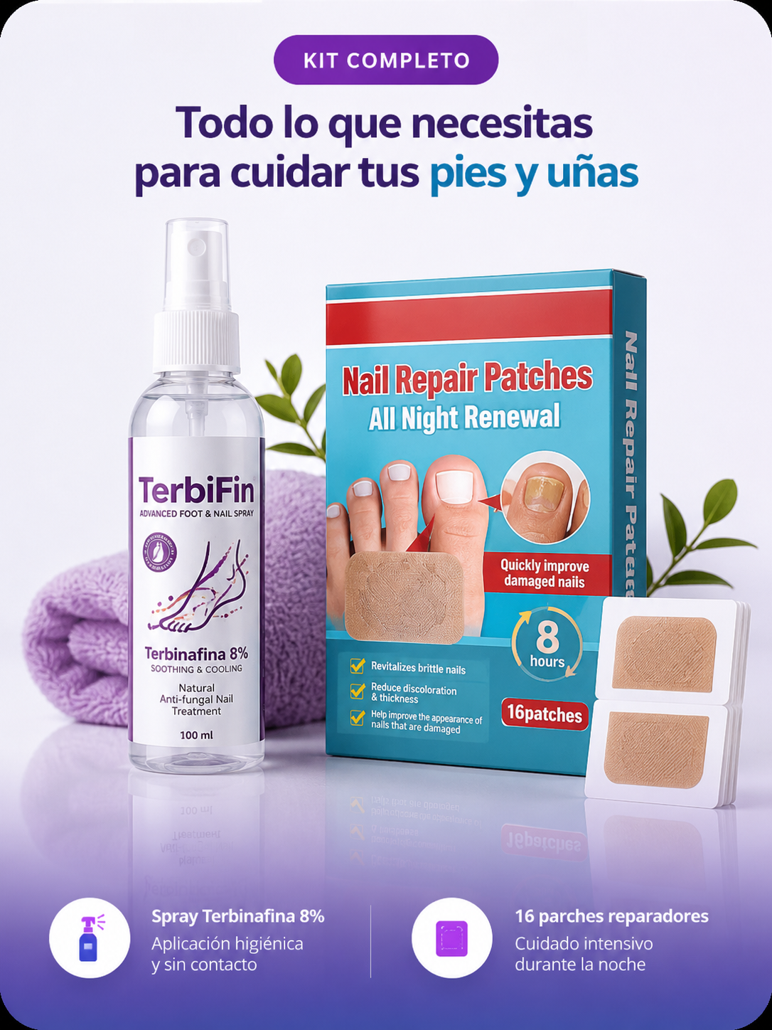 TerbiFin Spray 8% Anti-Hongos para Pies y Uñas
