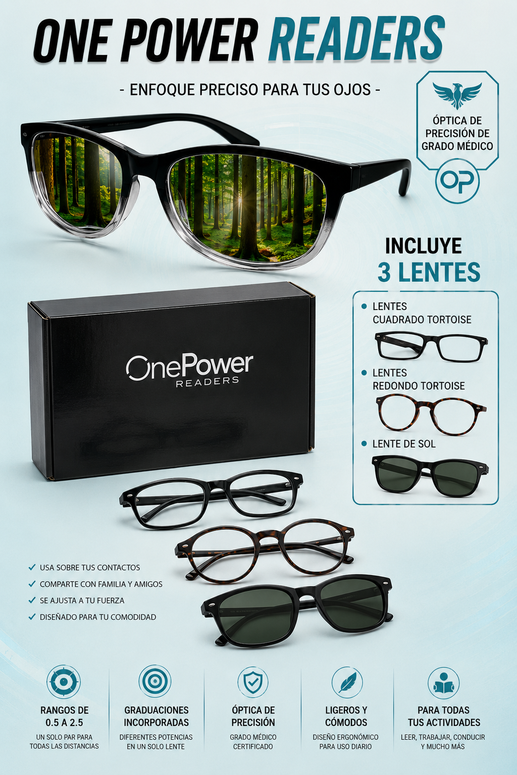 Trío One Power Readers