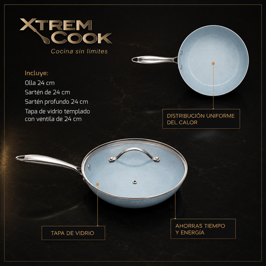 Set Sartenes 4 Piezas | Cerámico Antiadherente